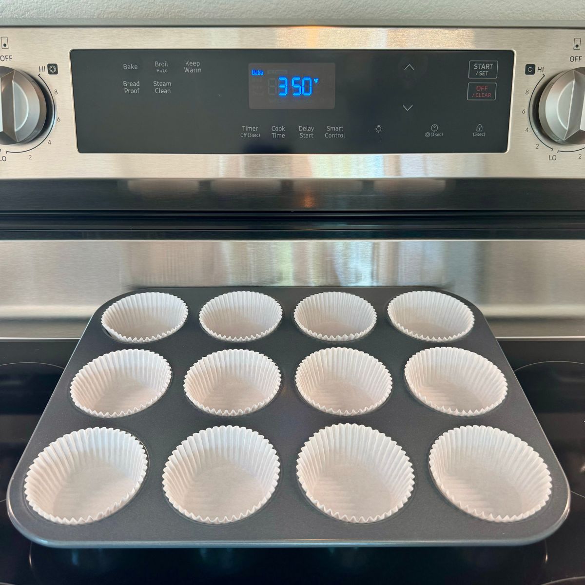 Low Carb Cinnamon Muffins Step 1 Preheat Over