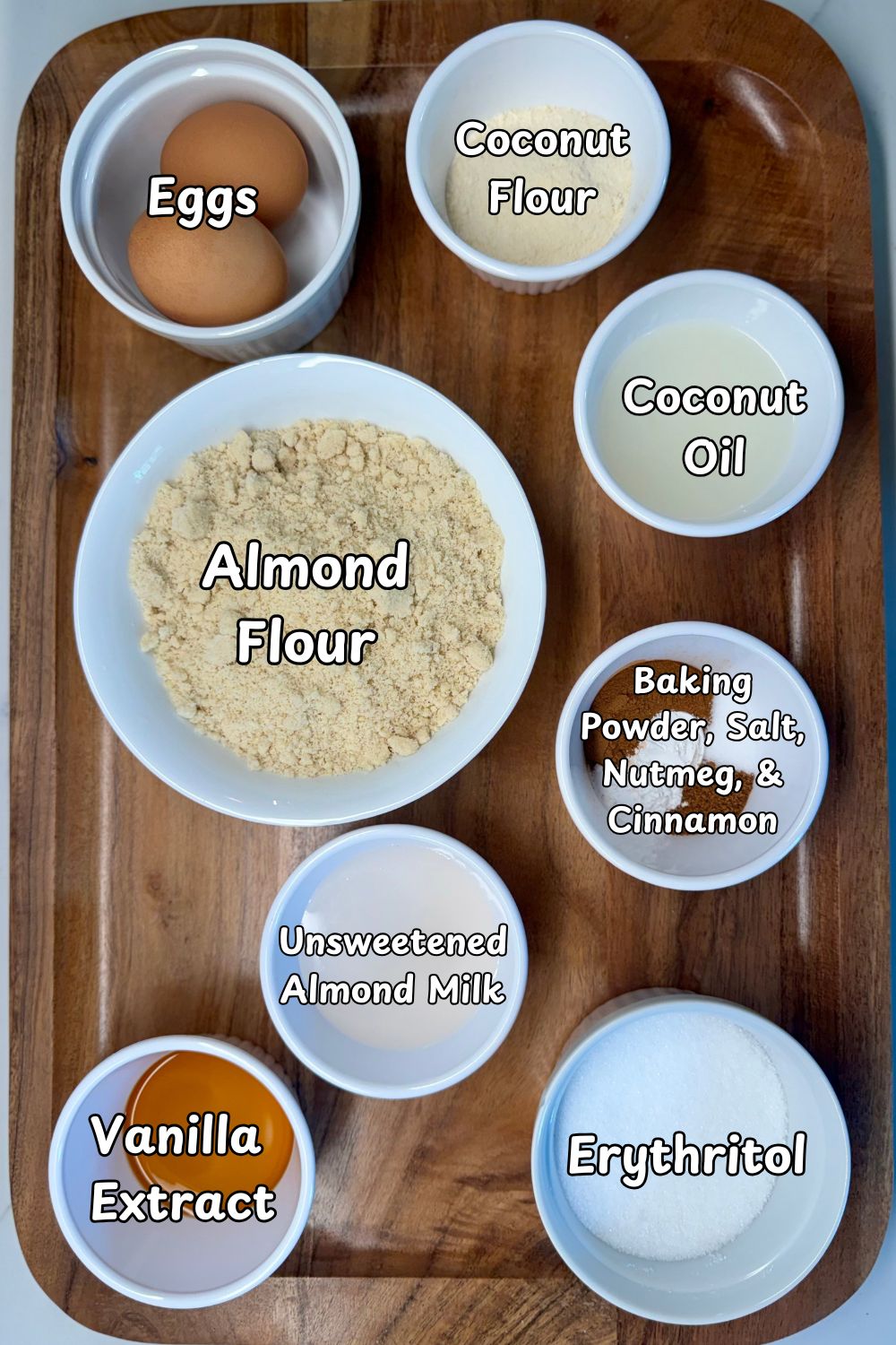 Low Carb Cinnamon Muffins Ingredients