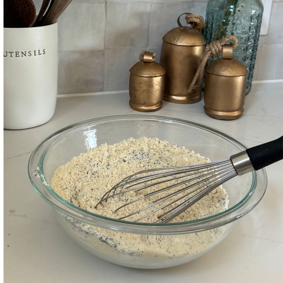 Low Carb Lemon Poppyseed Muffin Step 2 Mix Dry Ingredients