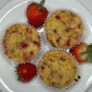 Low Carb Strawberry Muffins