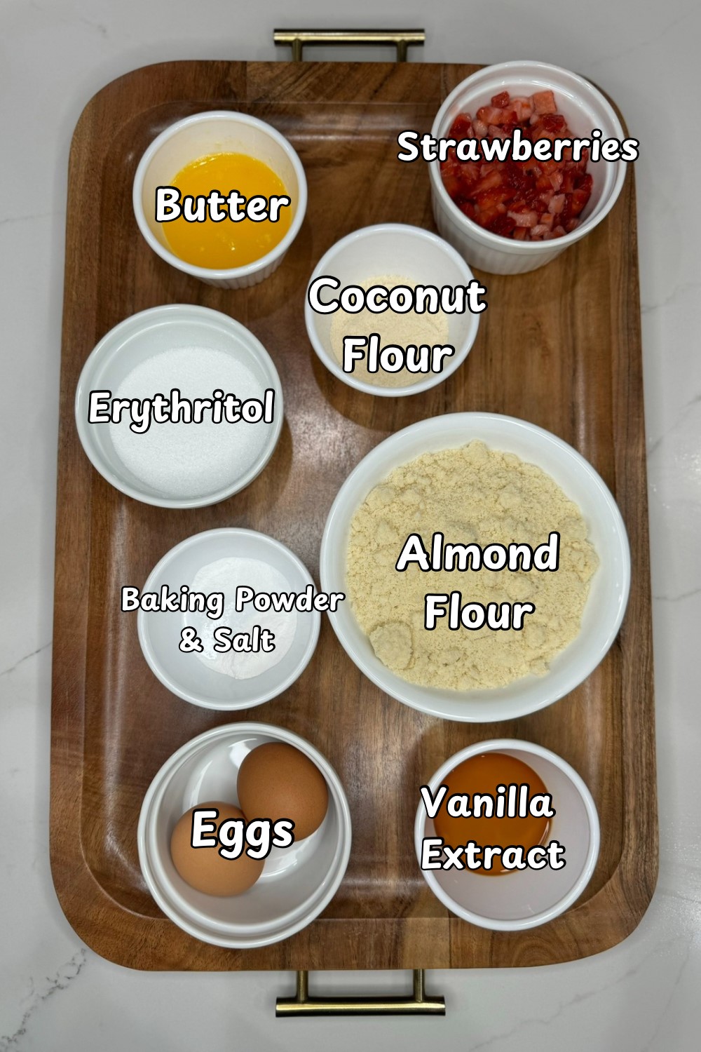 Low Carb Strawberry Muffins Ingredients