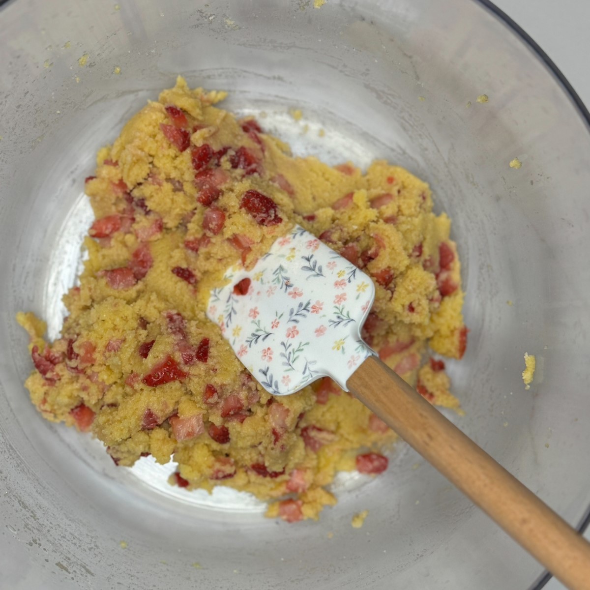 Low Carb Strawberry Muffins Step 5 Fold in Strawberries