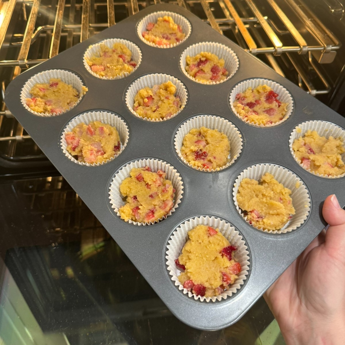 Low Carb Strawberry Muffins Step 7 Bake