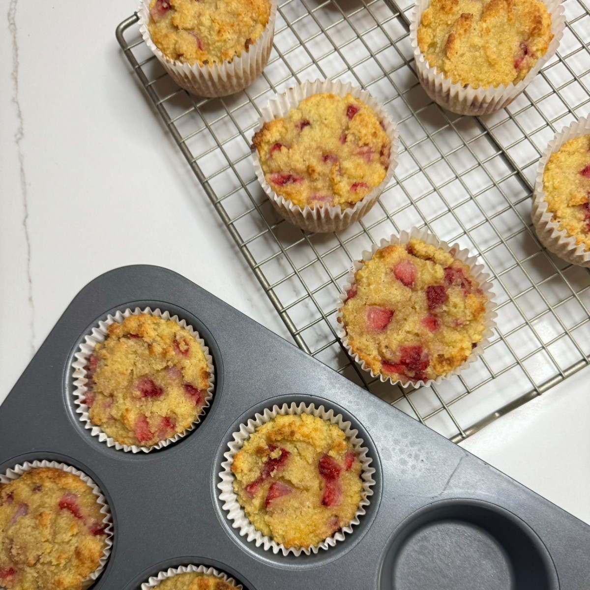 Low Carb Strawberry Muffins Step 8 Cool and Serve